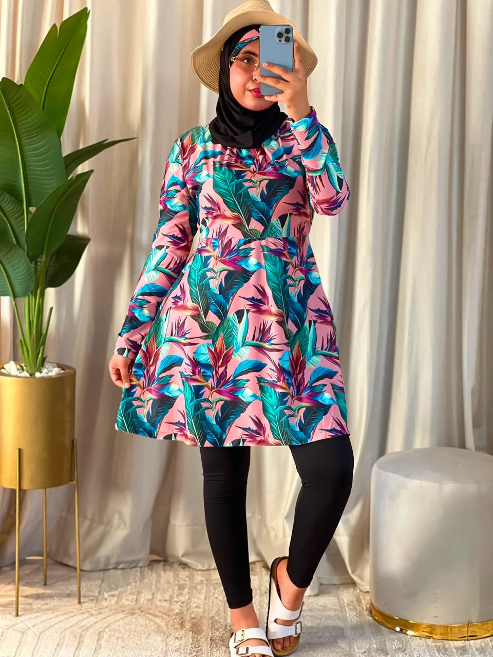 بوركيني سيكليزم مكون من تلات قطع للمحجبات و غير المحجبات