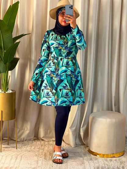 بوركيني سيكليزم مكون من تلات قطع للمحجبات و غير المحجبات