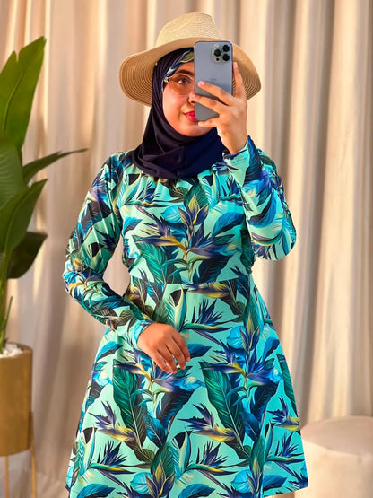 بوركيني سيكليزم مكون من تلات قطع للمحجبات و غير المحجبات