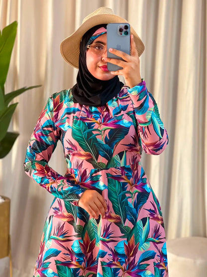 بوركيني سيكليزم مكون من تلات قطع للمحجبات و غير المحجبات