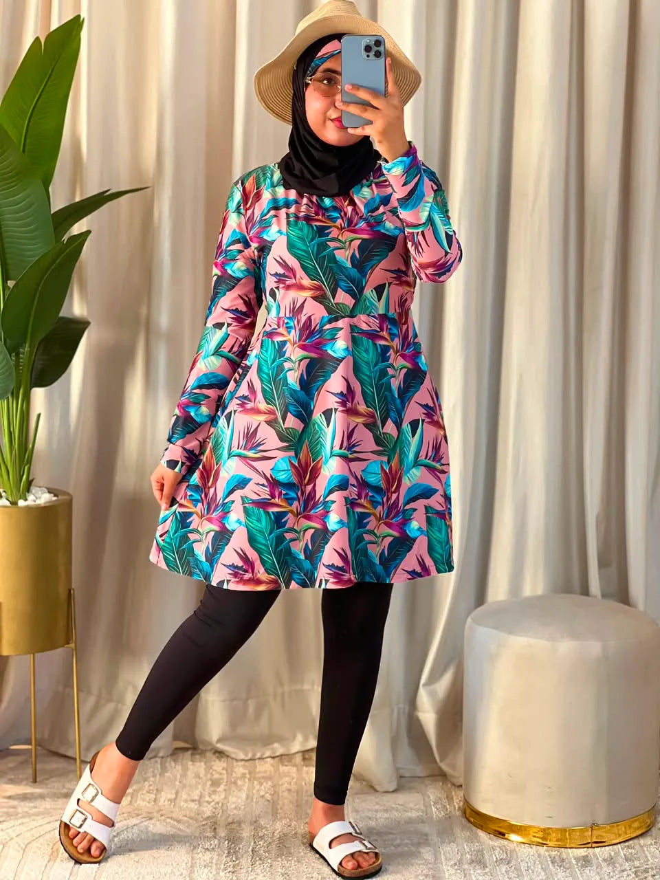 بوركيني سيكليزم مكون من تلات قطع للمحجبات و غير المحجبات